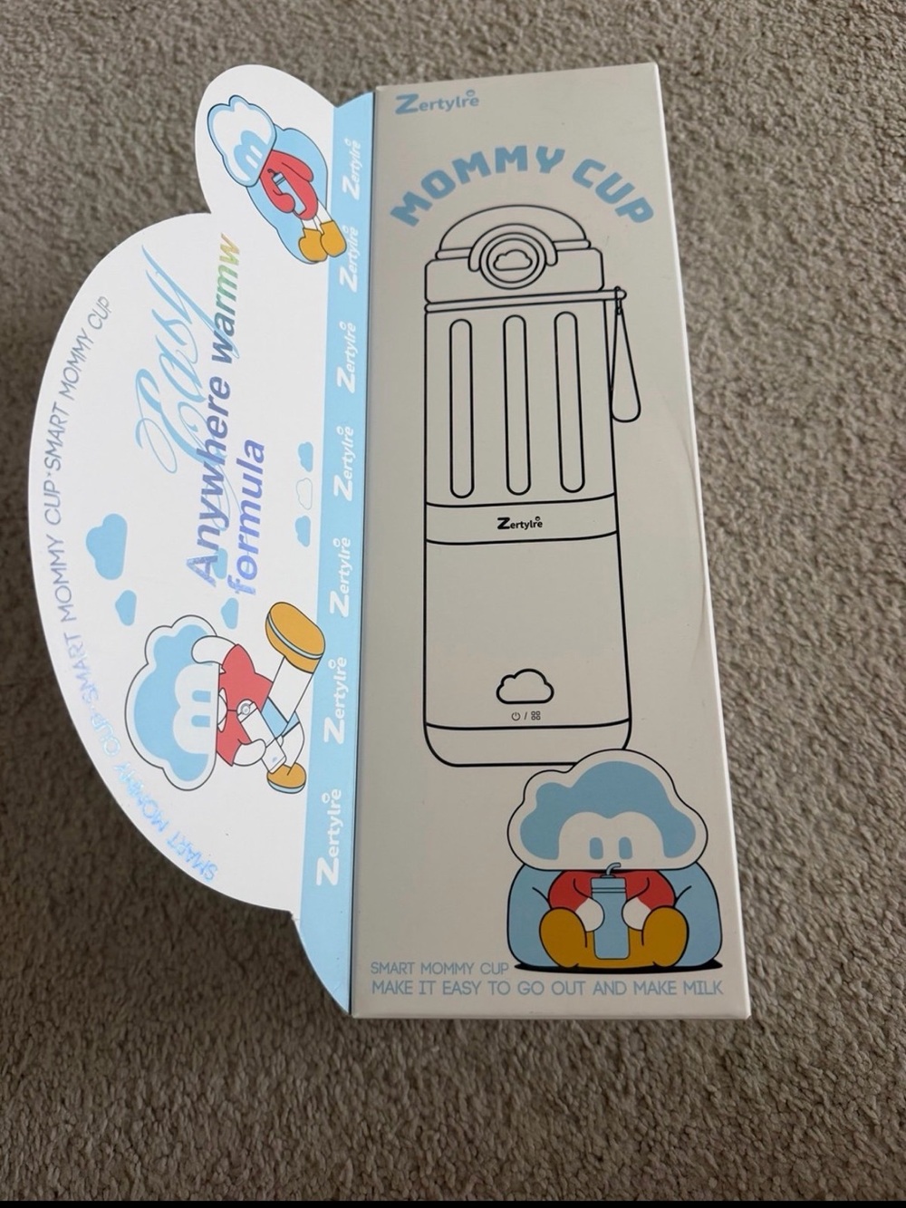 Mommy Cup - Cream White Portable formula warmer